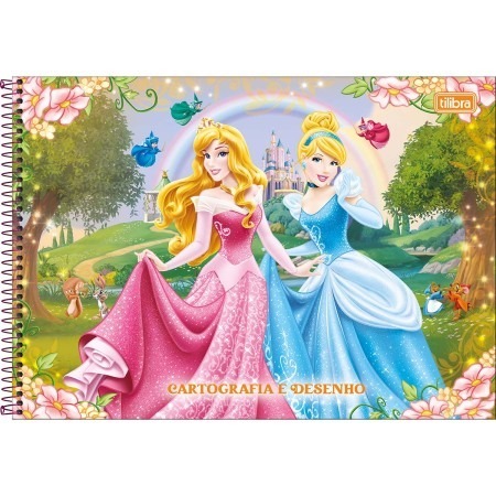 CADERNO DESENHO C.D. PRINCESAS